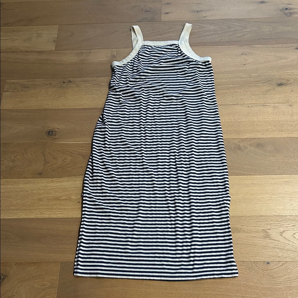 T.La Navy and White Striped dress